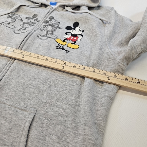 Disney Women's Mickey Mouse Legendary Zip-Up Fleece Hoodie Size 2X Gray NWT - Picture 6 of 8